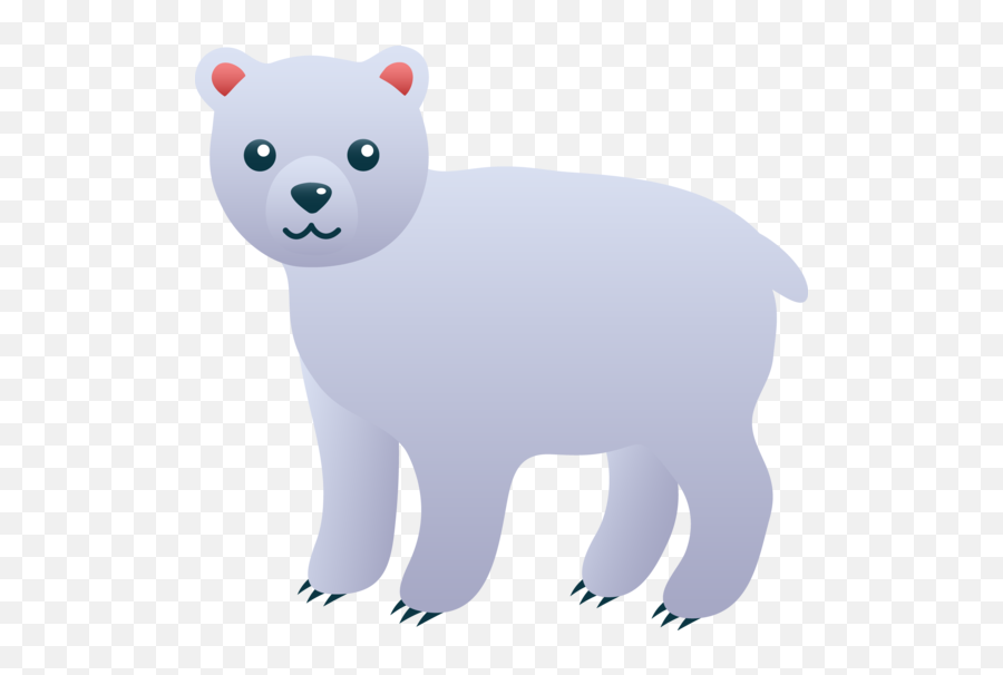Little Polar Bear Clip Art Image - Clipartix Emoji,Polar Ber Emoji