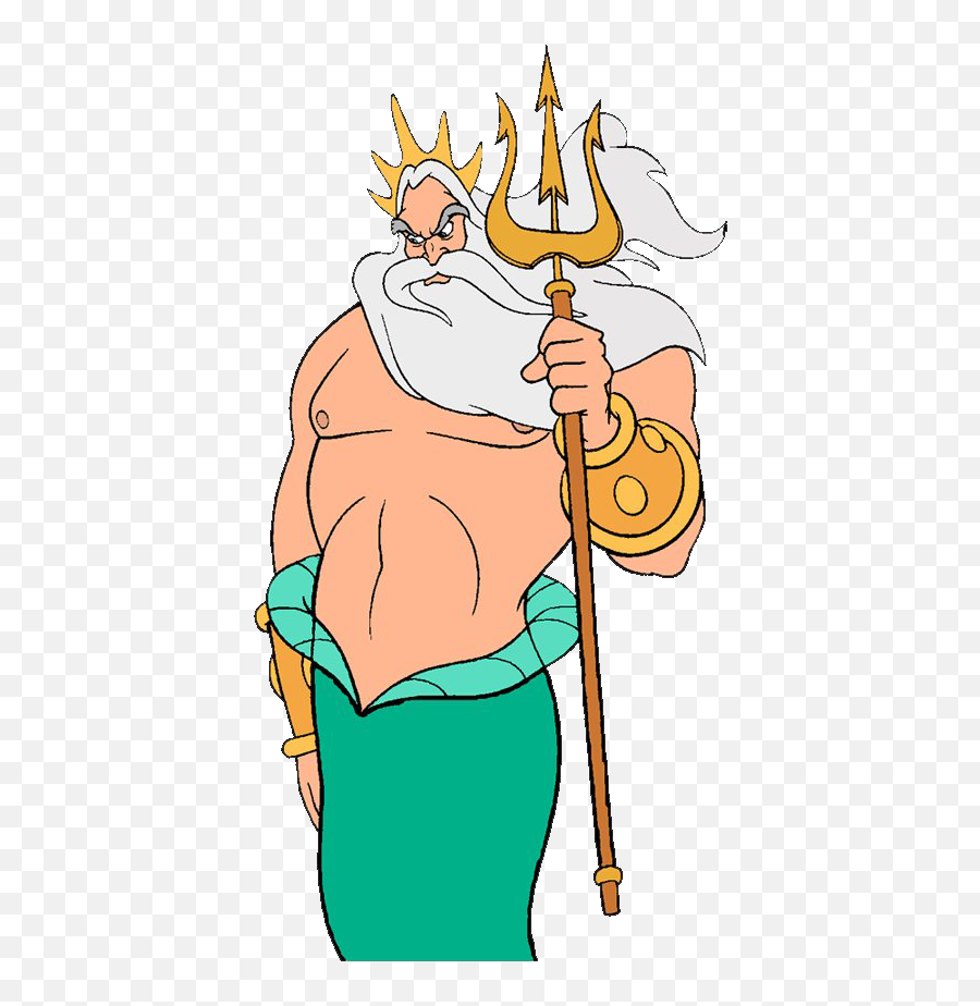 King Triton Trident Png Clipart - King Triton Little Mermaid Emoji,Epiphany Emoji