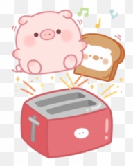 Sticker Maker - Puni Puni Pig Desserts Emoji,Android Pig Walking Emoji