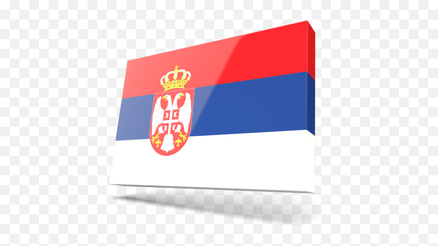 Thin Rectangular Icon Illustration Of Flag Of Serbia Emoji,All Apple Emoji Flags