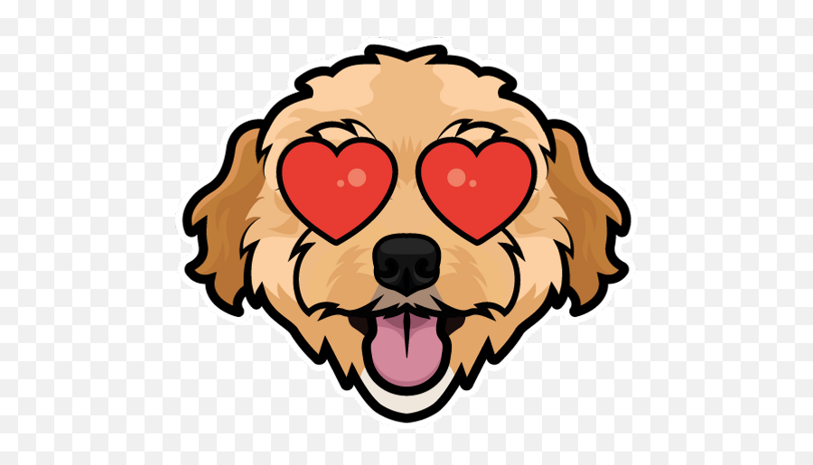 Sticker Maker - Luna Emoji,Dog Love Emoji