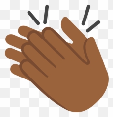Clapping Png - Clap Emoji Png Download Brown Hands Clapping Hands Transparent Background,Prayer Hands Emoji