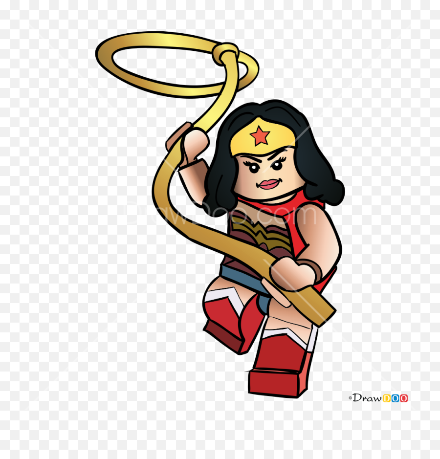 How To Draw Wonder Woman Lego Movie - Wonder Woman Legomovie Emoji,Super Woman Emoji