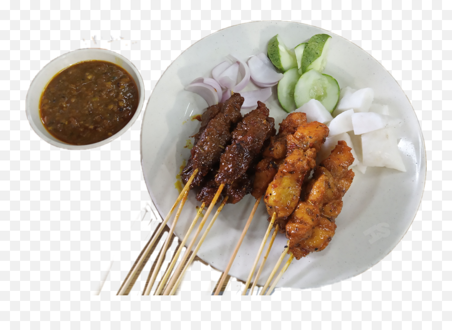 Satay Sate Skewer Food Grill Bbq Sticker By N N - Satay Clipart Emoji,Bbq Emoji