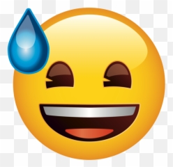 Emoji U2013 The Official Brand Grinning Face With Sweat Fitz - Light Blue Smiling Face,Sweat Emoji Png