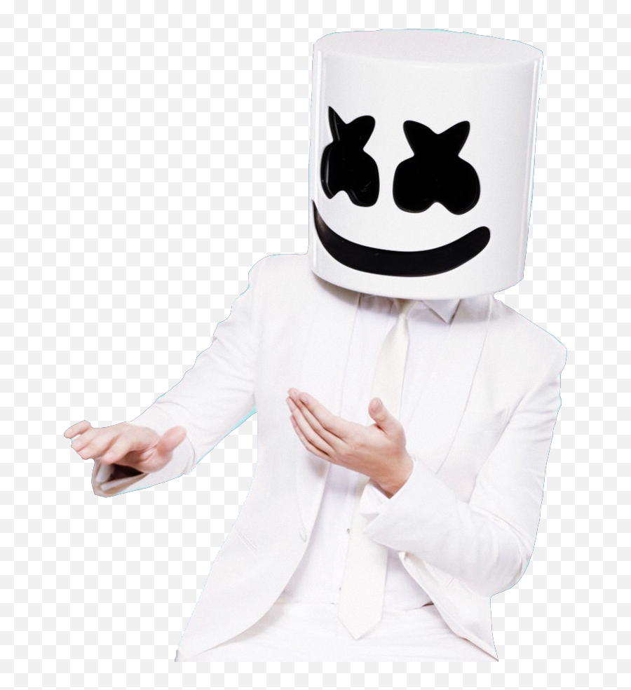 The Most Edited Marshmello Picsart - Marshmello In White Suit Emoji,Marshmellow Smile Emoticon
