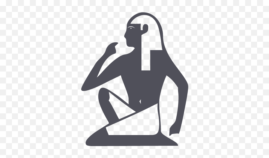 Logosilhouettesymbolrecreationgraphicsiconillustration - Ancient Egypt Icons Png Emoji,Ancient Egyptian Emoticon
