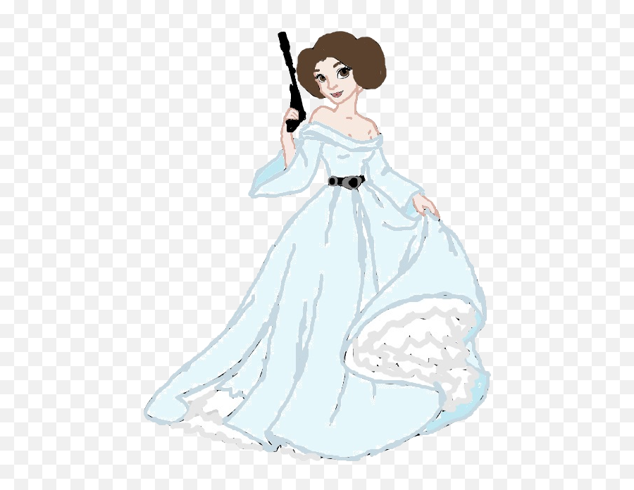 Leia Organa Png - Princess Leia Clipart Queen Amidala Floor Length Emoji,Queen Emoji Clip Art