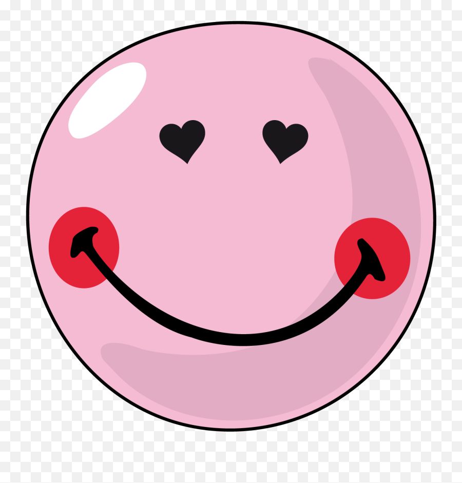 Love Face Smiley Clipart - Png Download Circle Face Clipart Png Emoji,Love Face Emoji