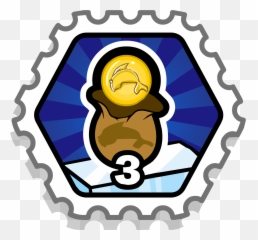 3 Coin Bags Stamp Puffle Rescue Club Penguin Wiki Fandom - Dojo Stamps Club Penguin Emoji,Cpr Emojis