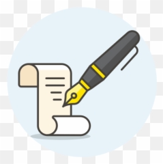 Write Paper Ink Icon - Tinta Y Papel Png Emoji,Iphone Emojis Transparent Pnjs