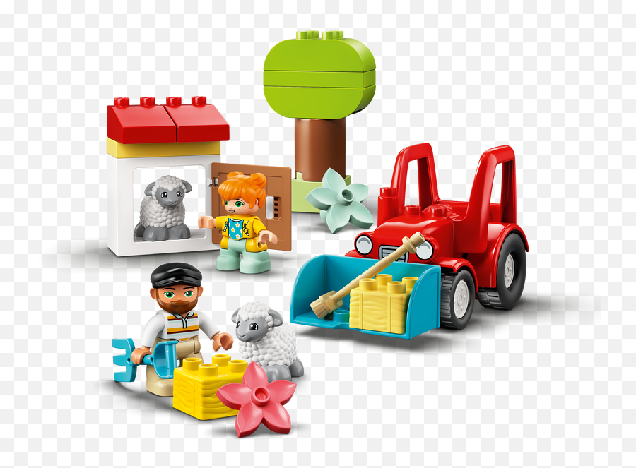 10950 Lego Duplo Farm Tractor U0026 Animal Care - Buy Lego Duplo Farm Tractor Emoji,Drawing Emotions On Duplos