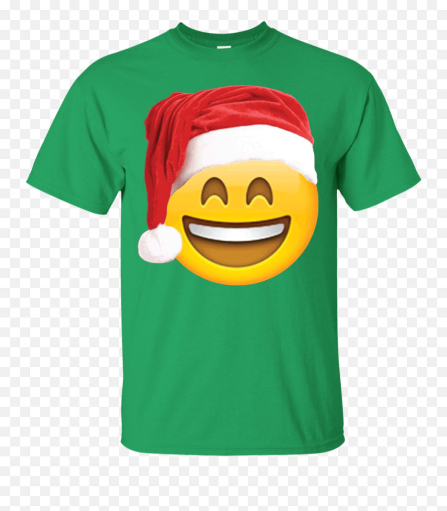 Emoji Christmas Shirt Smiley Face Santa - Funny Denver Broncos Shirts,Face Emoji Set