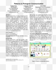 Pdf Patterns In Pictogram Communication Toru Ishida - Document Emoji,Emotion Pictograms