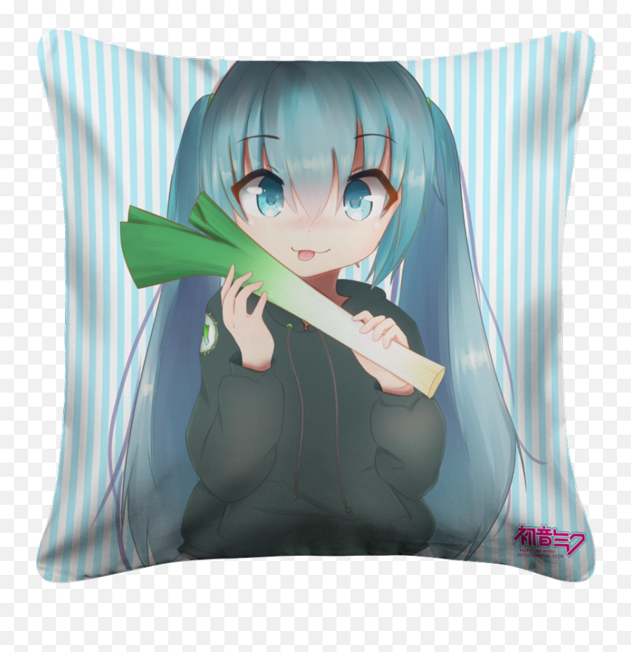 Leek Miku Pillow Case - Fictional Character Emoji,Argos Emoji Cushion