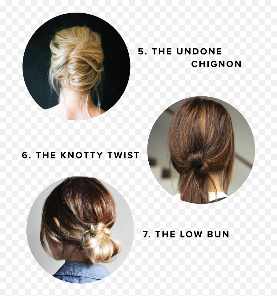 Hair Bun Png - Easy Summer Updos The Beauty Department Hair Các Kiu Búi Tóc Thp P Emoji,Tan Cutting Hair Emoji