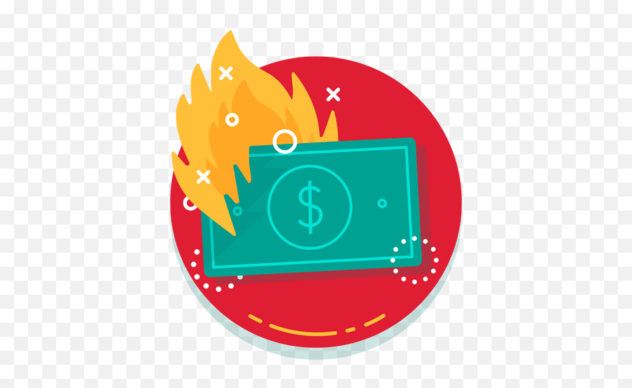 Dollar Bill Burn Rate Icon Transparent Png U0026 Svg Vector Emoji,Dollar Bill Emoticon