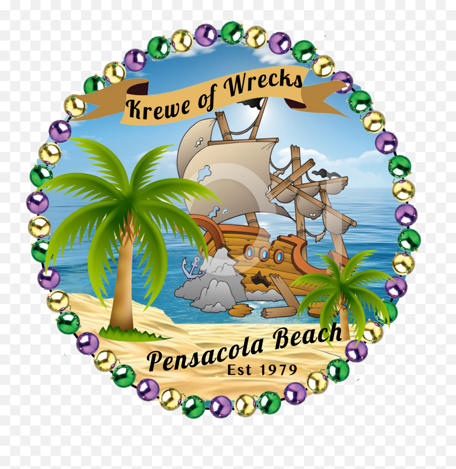 Krewe Of Wrecks Logo - Pensacola Parade People Emoji,Mardi Gras 2017 Emojis