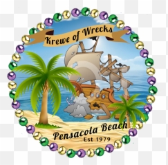 Krewe Of Wrecks Logo - Pensacola Parade People Emoji,Mardi Gras 2017 Emojis