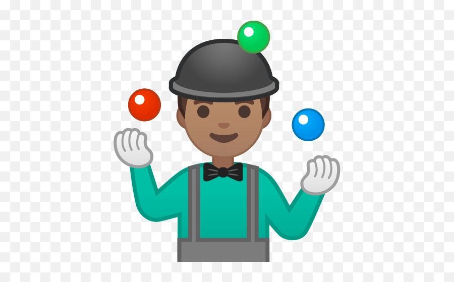 U200d Man In Hat Juggling In Medium Skin Tone Emoji,Dog Emoticon Imange