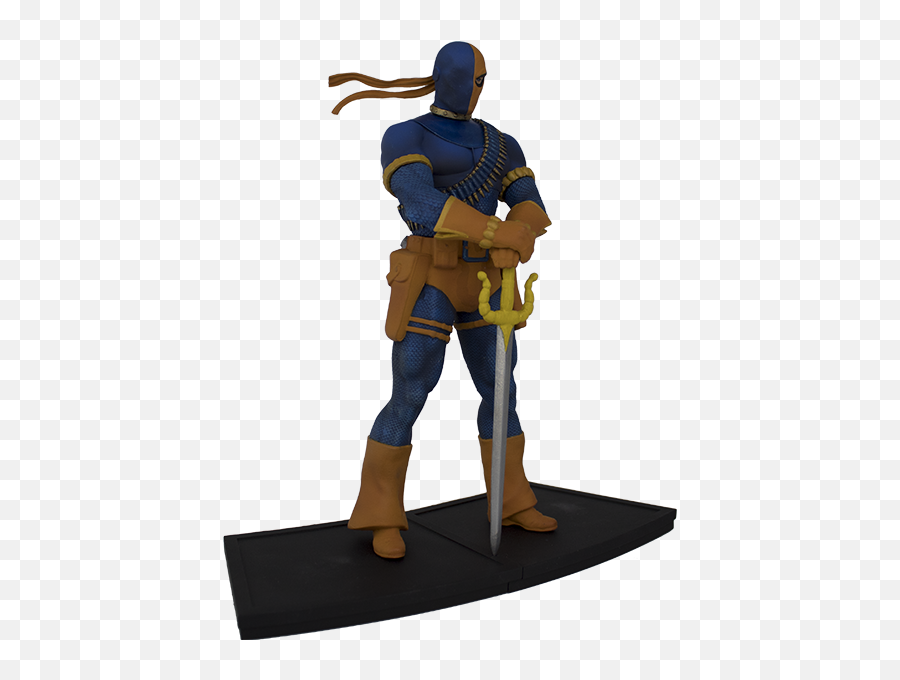 Dc Comics The New Teen Titans Deathstroke Polystone Statue - Exclusive Emoji,Deathstroke Cartoon Emoticon