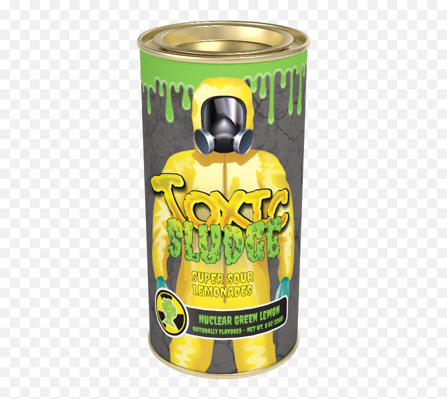 Toxic Sludge Nuclear Green Super Sour Lemonade 8oz Round Tin Emoji,Sipping Wine Emoji