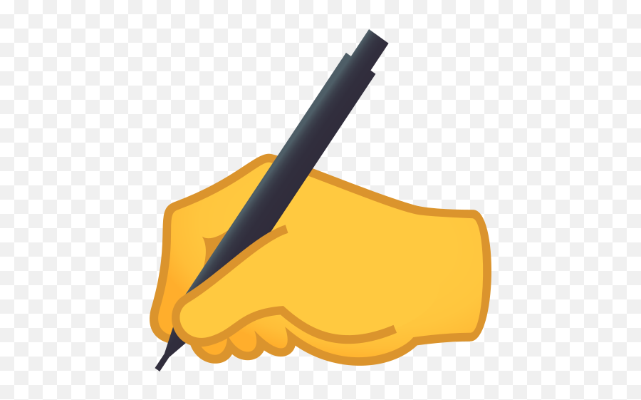 Emoji Hand Writing To Copy Paste - Writing Down Gif Transparent,:d Emoji