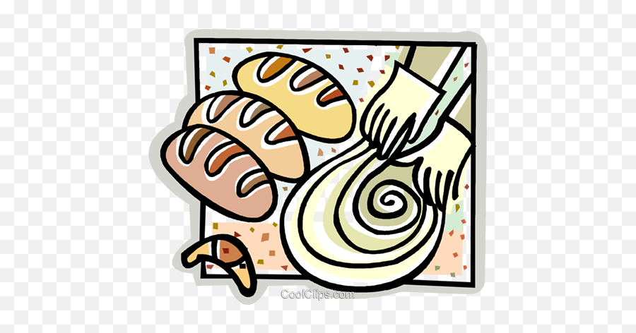 Making Bread Royalty Free Vector Clip Art Illustration Emoji,Bread Emoji