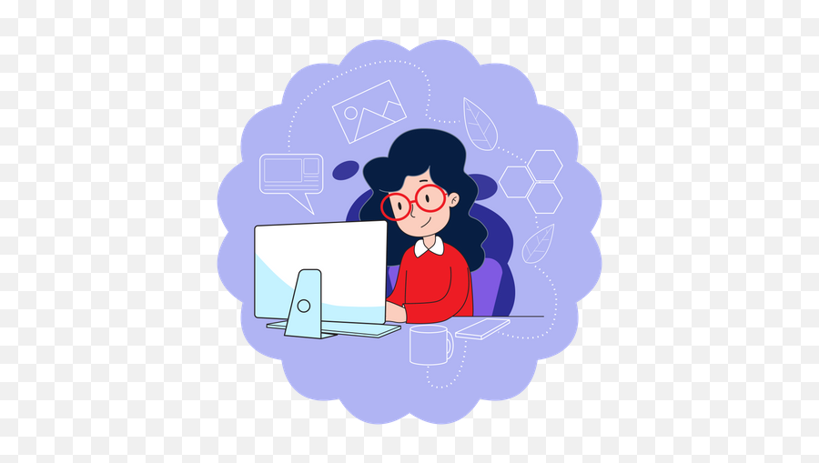 Computer Fan Icon - Download In Line Style Emoji,Computer Girl Emoji