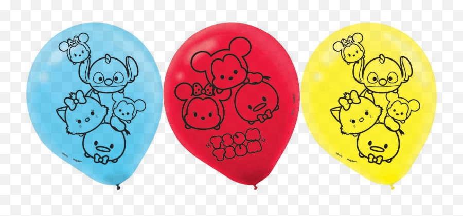 Disney Tsum Tsum Party 12u2033 Latex Balloons 6 Emoji,Jolly Roger Emoji