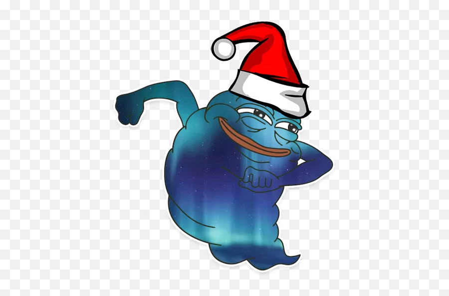 Telegram Sticker From Winter Pepe Pack Emoji,Christmas Themed Pepe's Emoji
