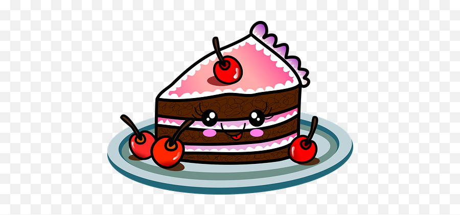 80 Free Kawaii Foods U0026 Kawaii Images Emoji,Strawberry Cake Emoji