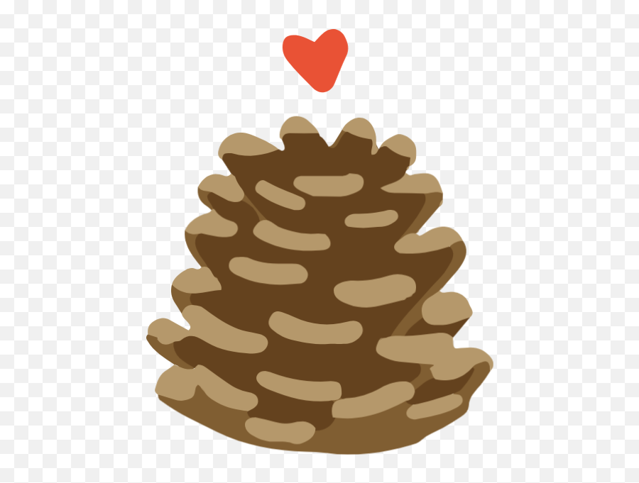 Firewood Love Christmas Cartoon Vector - Conifer Cone Emoji,Pine Cone Emoji