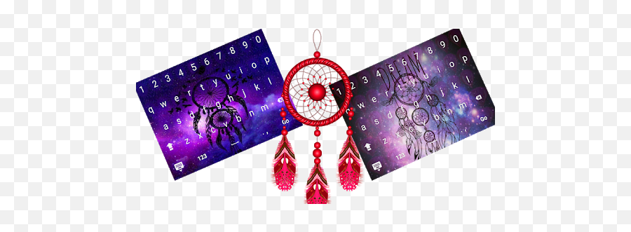 Descargar Purple Galaxy Dream Catcher - Dot Emoji,Teclado De Emoji Keyboard Pro