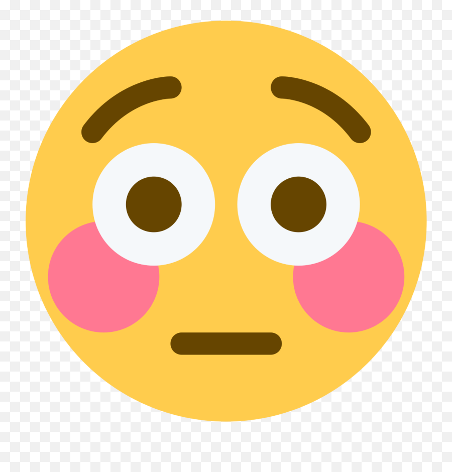 Filetwemoji 1f633svg - Wikimedia Commons Discord Flushed Emoji,Blushing Emoji