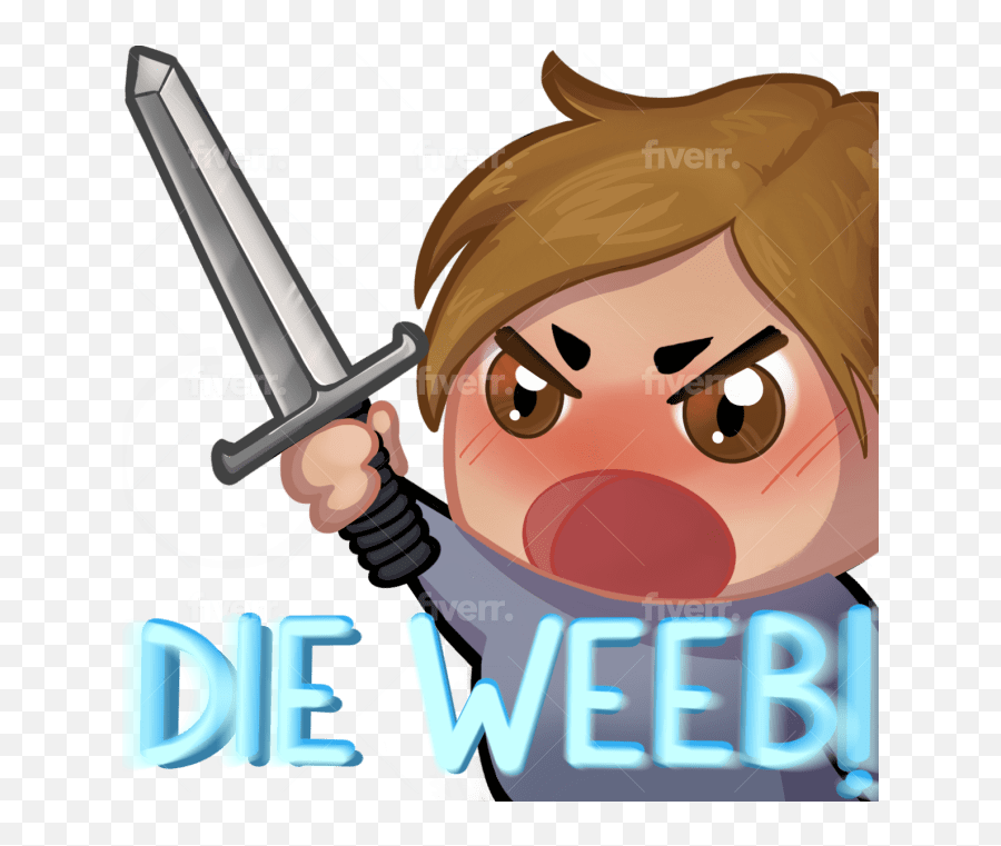 Create Exclusive Custom Twitch Emotes By Lunieth Fiverr - Collectible Sword Emoji,Making Emoticons For Twitch