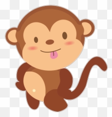 Baby Monkeys Child - Baby Monkey Cartoon Png Emoji,Tumblr Png Monkey Emojis
