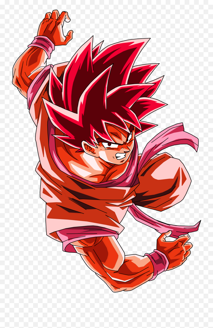 Crimson Ace In The Hole Full Power - Goku Kaioken X20 Emoji,Kaioken Attack Emoticon