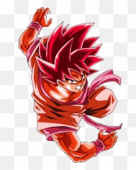 Crimson Ace In The Hole Full Power - Goku Kaioken X20 Emoji,Kaioken Attack Emoticon