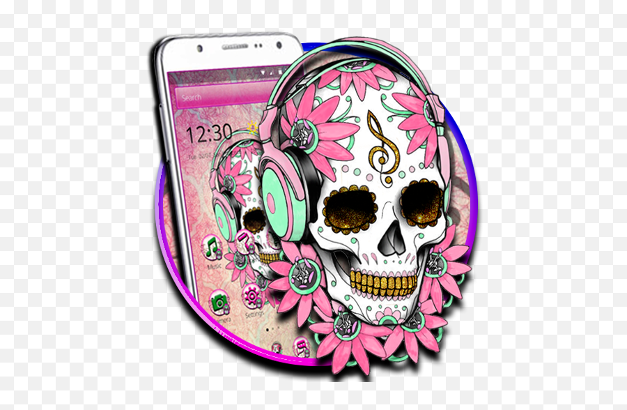 Skull Tattoo Launcher Theme - Smartphone Emoji,Skull Emojis For Android