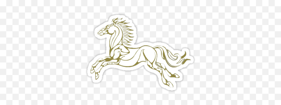Horse Of Rohan By Xceedingarc Horses Stickers The Hobbit - Rohan Horse Png Emoji,Horse Emojis