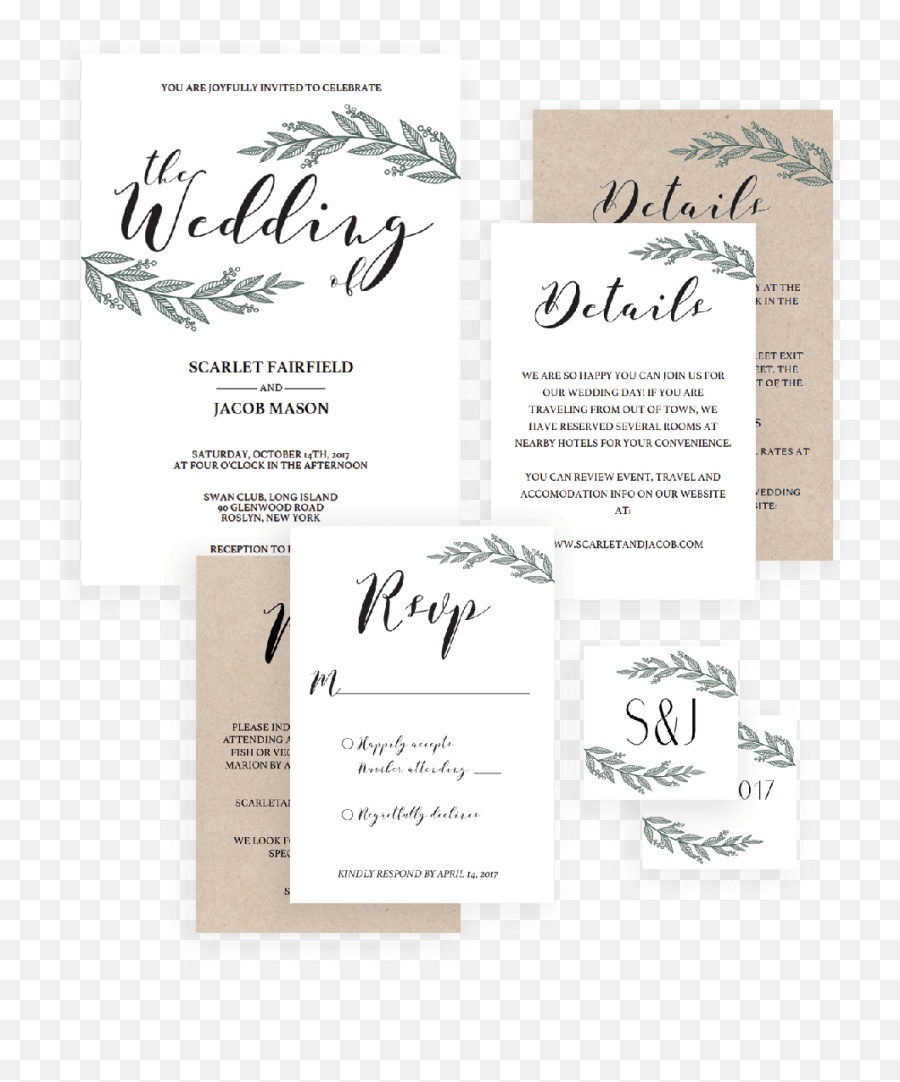 Rustic Wedding Invitation Set Template Instant Download - Rb1 Horizontal Emoji,Diy Project Emojis Download