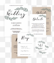 Rustic Wedding Invitation Set Template Instant Download - Rb1 Horizontal Emoji,Diy Project Emojis Download