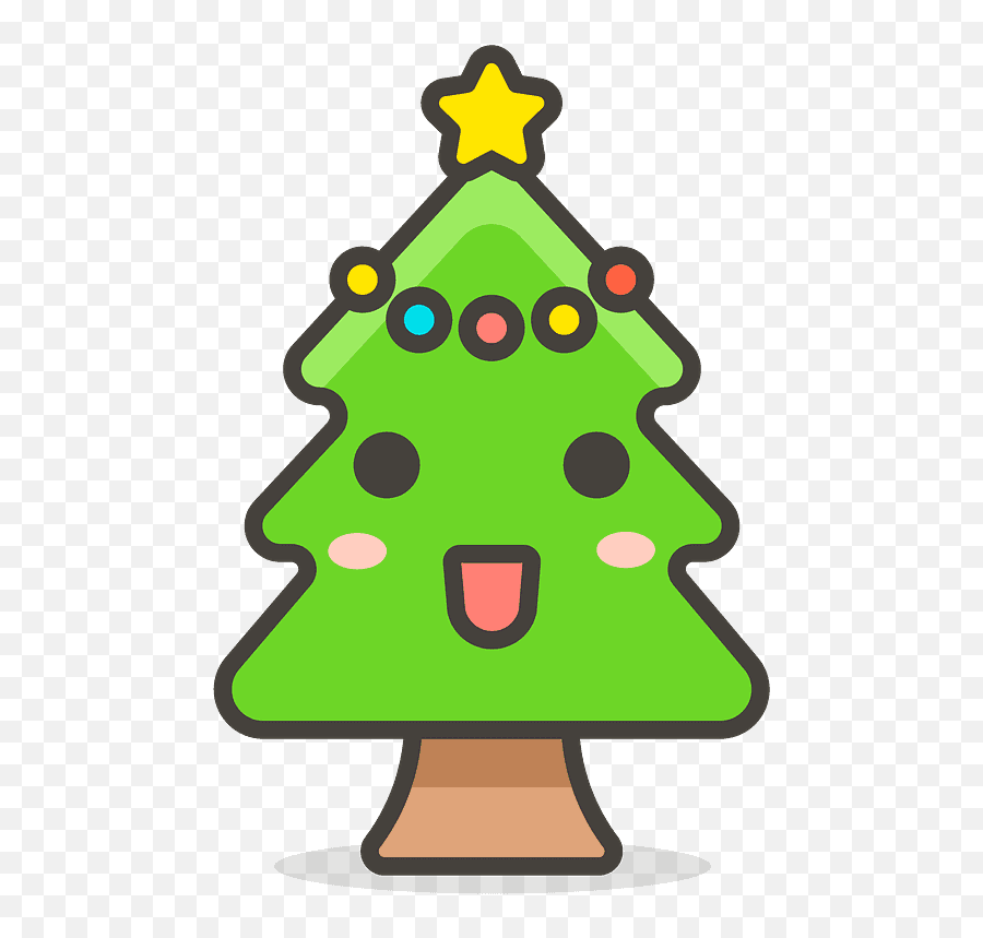 Christmas Tree Png Emoji 34in Emoji - Transparent Christmas Tree Emoji,Pine Tree Emoji And Palm Tree Emoji Together Meaning