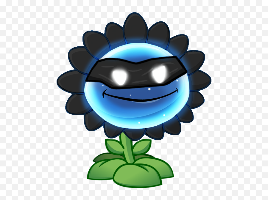 Download Hd Shadow Flower - Plants Vs Zombies 2 Sunflower Emoji,Teal Flower Emoticon