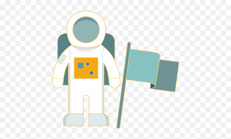Astronaut Flag Space Univers - Bandeira Na Lua Png Emoji,Free Astronaut Emoticon