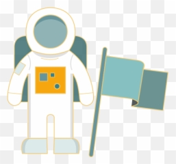 Astronaut Flag Space Univers - Bandeira Na Lua Png Emoji,Free Astronaut Emoticon