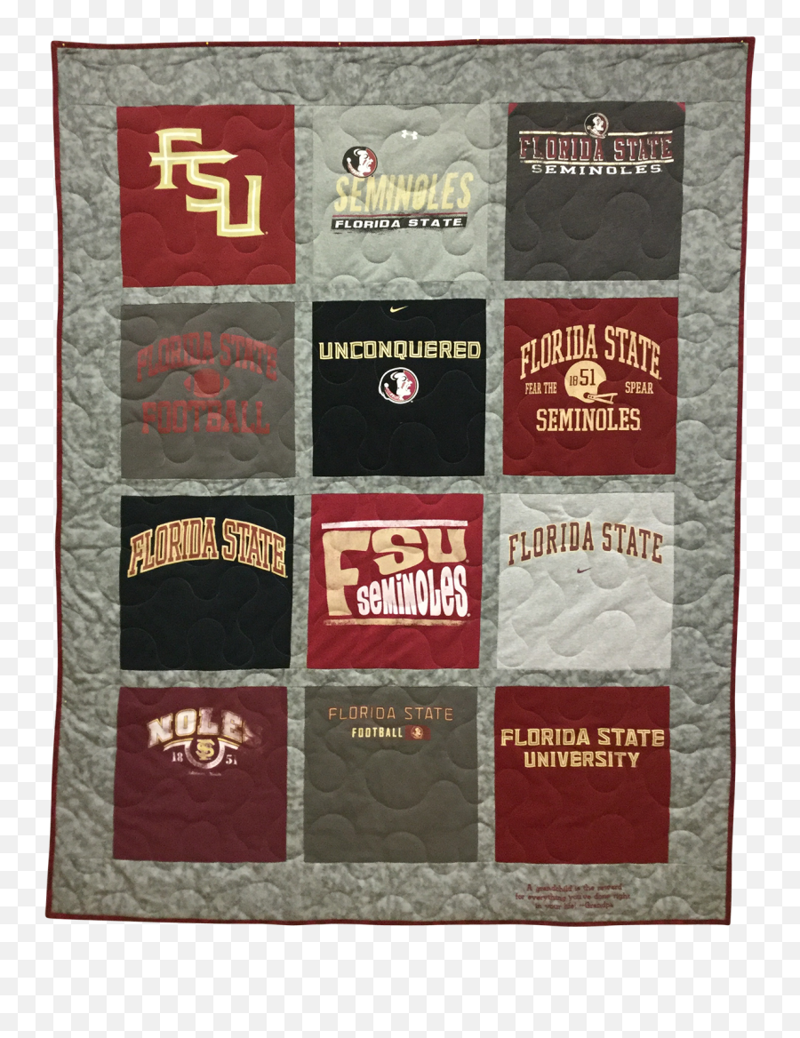 12 Shirts Lap With Sashing - 57wx73l U2014 Keepsake Tshirt Rug Emoji,Fsu Spear Emoji