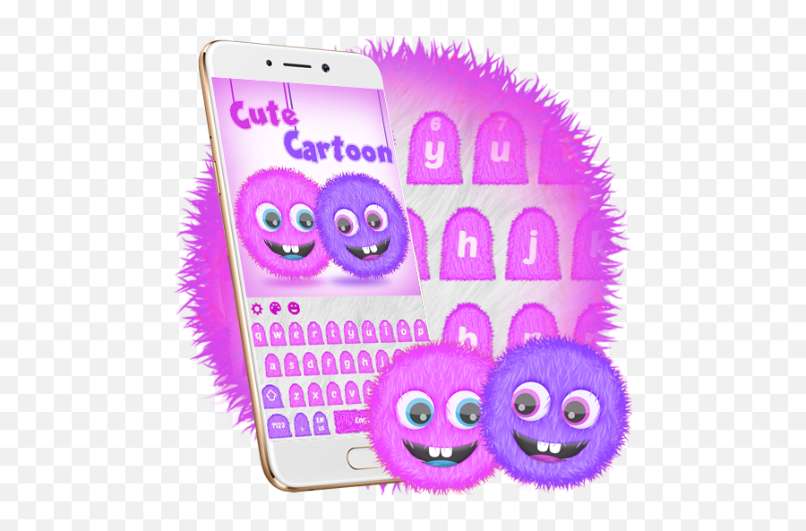 Cute Cartoon Monster Keyboard Theme - Aplicaciones En Google Smartphone Emoji,Monster Loves You Emoticons