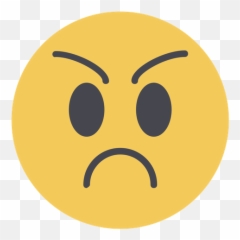 Free Angry Face Flat Emoji Icon - Available In Svg Png Eps Happy,Very Pissed Face Emoticon